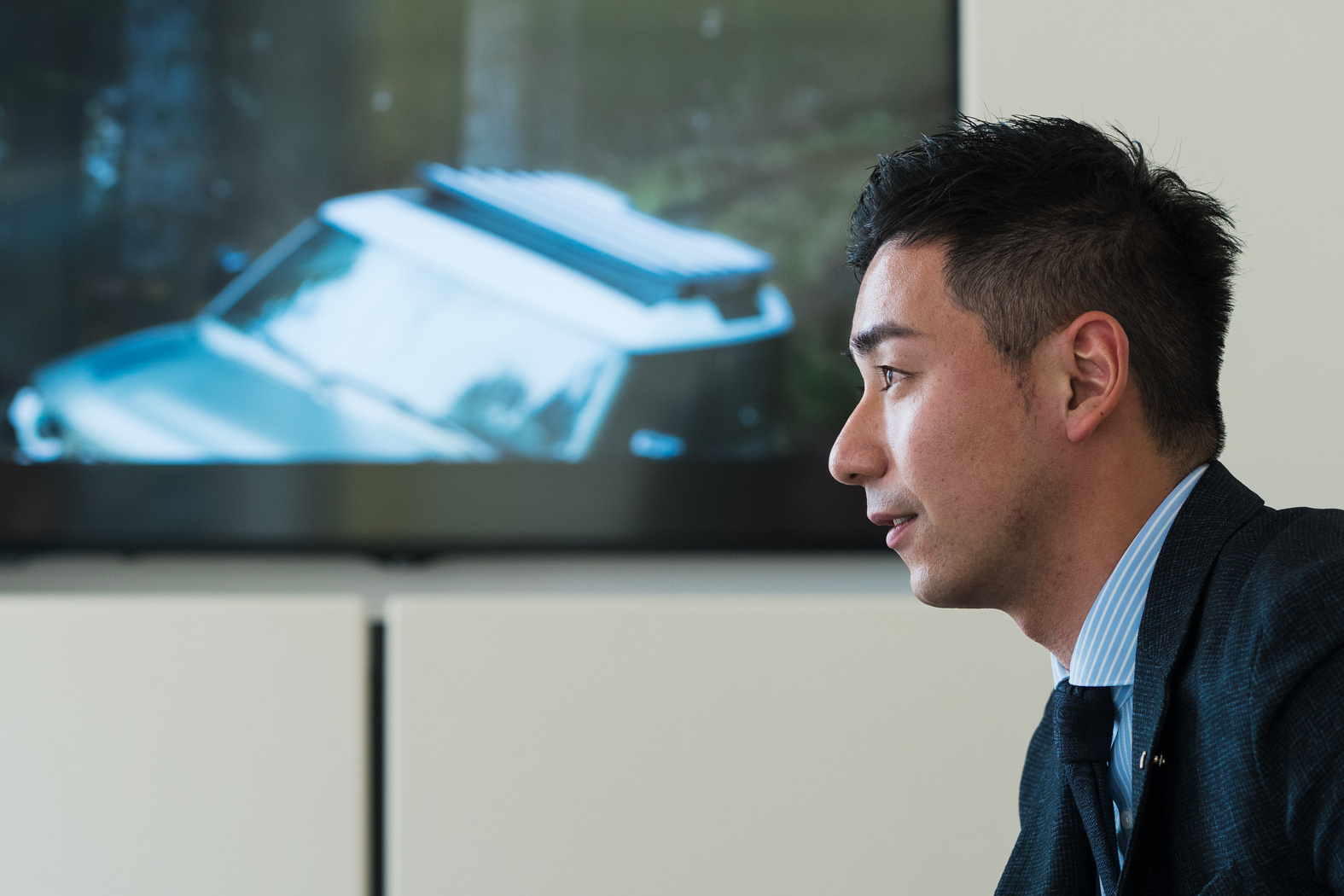 Car Salesperson in an Office